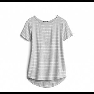 [Pink Clover] Daisee Button Back Knit Stripe Top